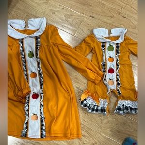 Girl matching fall outfits